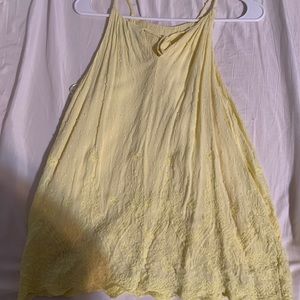 Yellow high neck tank